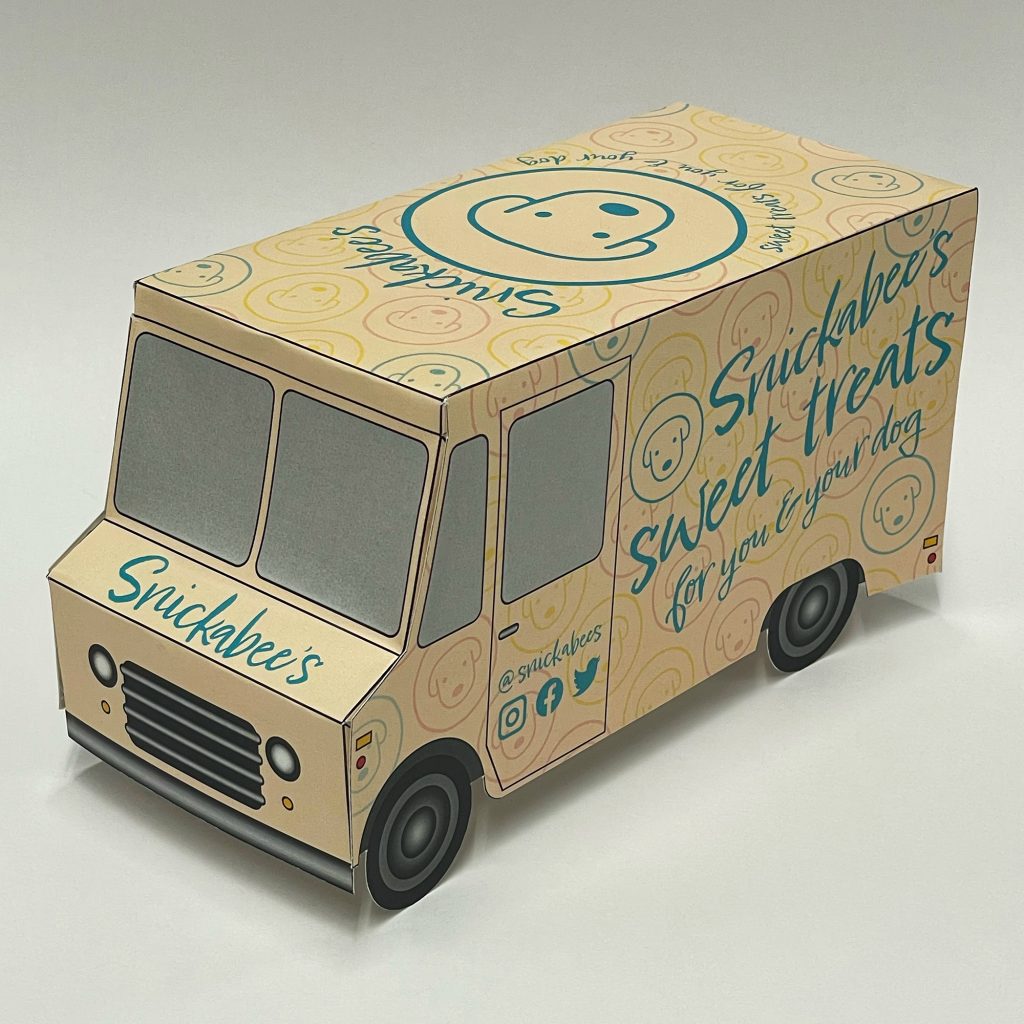 3D front view of Magee's miniature food truck
