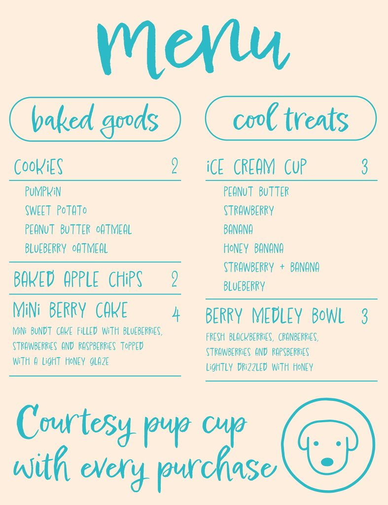 Magee's food trucks menu layout